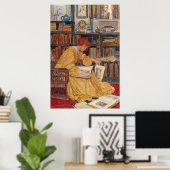 Elizabeth Shippen Green - The Library Poster (Heimbüro)