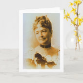 Elizabeth-Speck Custer (1842-1933) Ehefrau General Karte (Gelbe Blume)