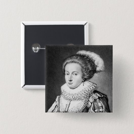 Elizabeth Stuart, Königin von Böhmen Button (Vorne & Hinten)