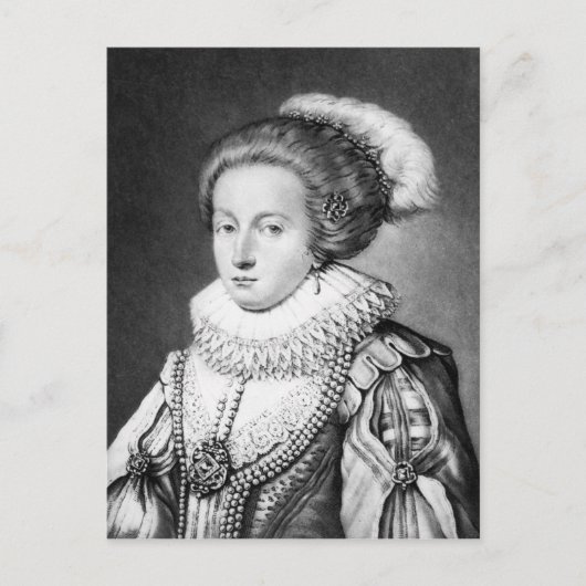 Elizabeth Stuart, Königin von Böhmen Postkarte (Vorderseite)