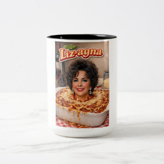 Elizabeth-Taylor-Lasagne-Tasse Zweifarbige Tasse