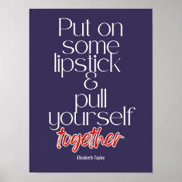 Elizabeth Taylor Motivierend Zitate Poster