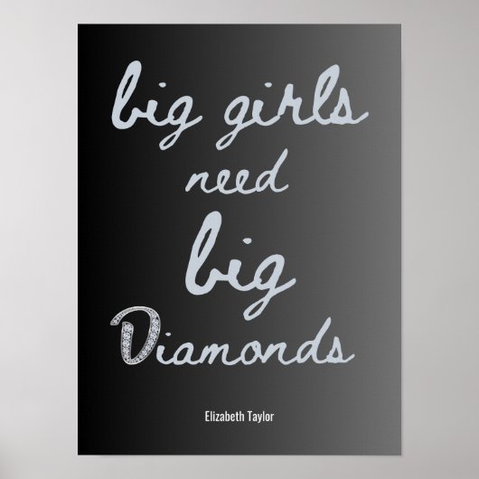 Elizabeth Taylor Quotes Women Power Poster (Vorne)