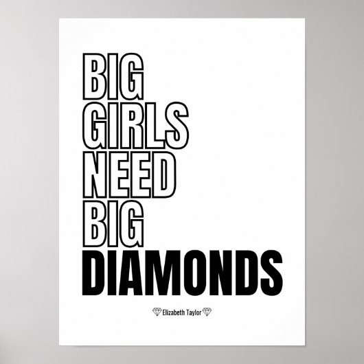 Elizabeth Taylor Quotes Women Power Poster (Vorne)