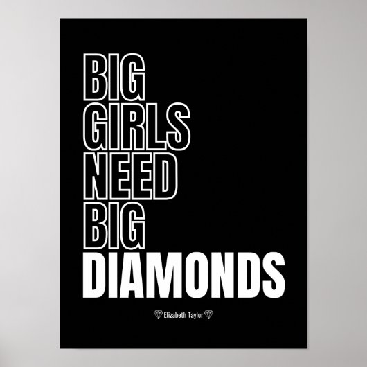 Elizabeth Taylor Quotes Women Power Poster (Vorne)