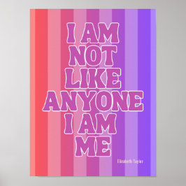 Elizabeth Taylor Self Love Inspirational Quote Poster