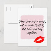 Elizabeth Taylor Zitat Postkarte (Vorne/Hinten)