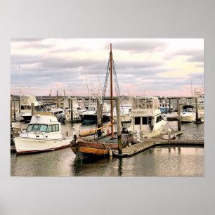 Elizabeth Tilley am Liegeplatz Poster