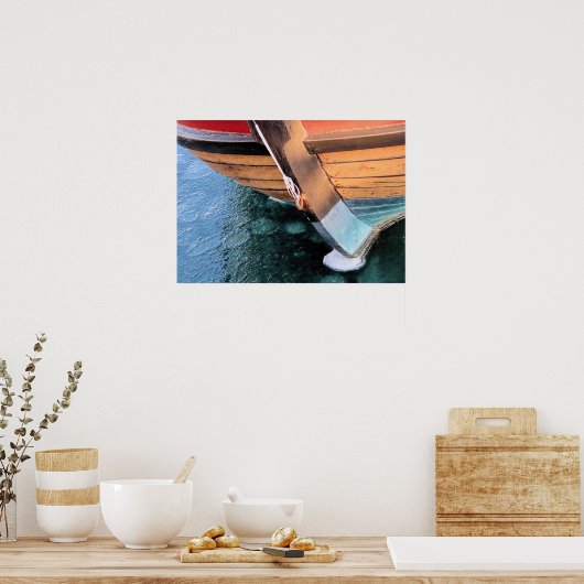 Elizabeth Tilley im gefrorenen Hafen von Plymouth Poster (Küche)