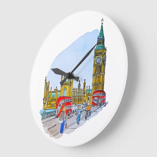 Elizabeth Tower, aka Big Ben Große Wanduhr (Winkel)