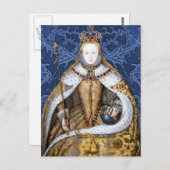 Elizabeth Tudor, Königin von England Postkarte (Vorne/Hinten)