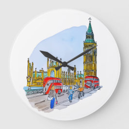 Elizabeth-Turm, auch bekannt als Big Ben Große Wanduhr