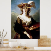 Elizabeth Vigee-Le Brun ~ Selbstportrait Poster (Küche)