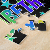 "ELIZABETH" Vorname, Spaß "GLÜCKLICHER BIRTHTAG" Puzzle (Seite)