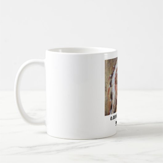 Elizabeth Waren 0,001% gebürtiger Amerikaner-Tasse Kaffeetasse (Links)
