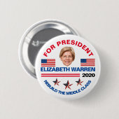 Elizabeth Waren 2020 Button (Vorne & Hinten)