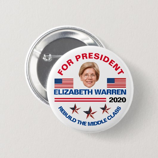 Elizabeth Waren 2020 Button (Vorne & Hinten)
