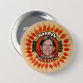 Elizabeth Waren für Präsidenten 2016 Button (Vorne & Hinten)