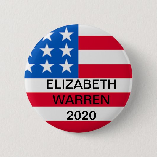Elizabeth Waren für Präsidenten 2020 Knopf Button (Vorderseite)