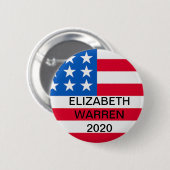 Elizabeth Waren für Präsidenten 2020 Knopf Button (Vorne & Hinten)