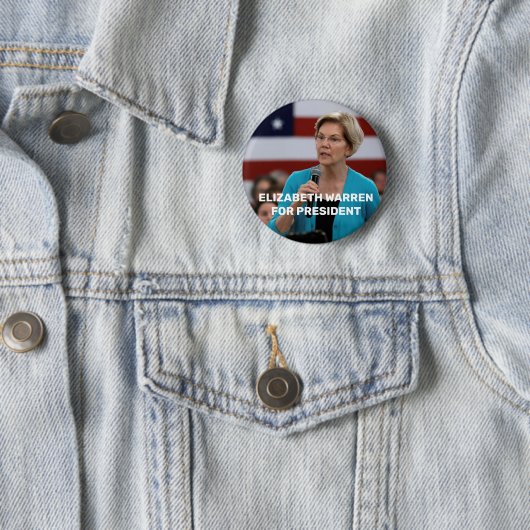 Elizabeth Waren für Präsidenten Button - Button (Beispiel)