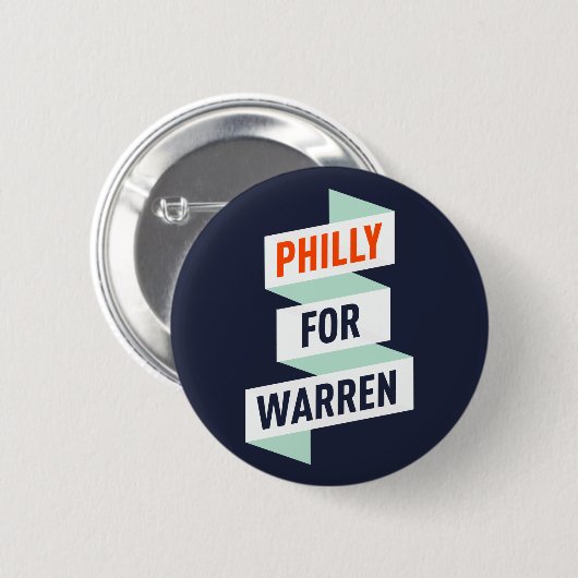 Elizabeth Waren - Philly für Waren - Knopf/Button Button (Vorne & Hinten)