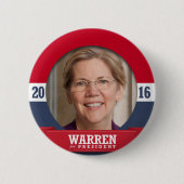 ELIZABETH WARREN 2016 BUTTON (Vorderseite)