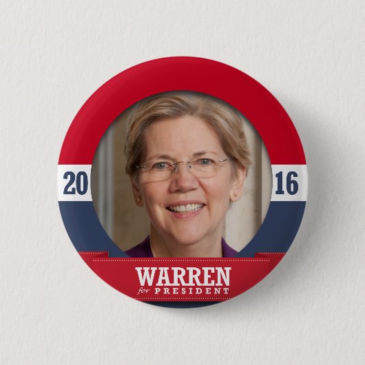 ELIZABETH WARREN 2016 BUTTON (Vorderseite)
