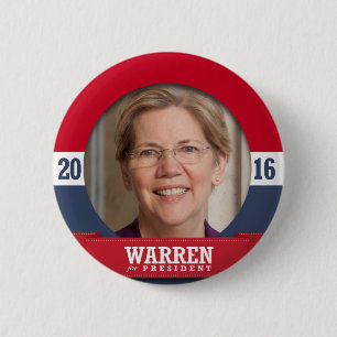 ELIZABETH WARREN 2016 BUTTON
