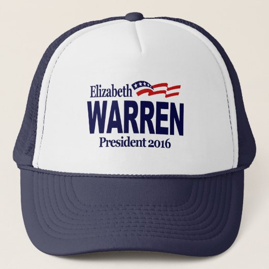 Elizabeth Warren 2016 Truckerkappe (Vorderseite)