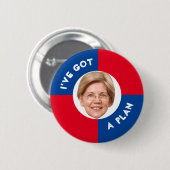 Elizabeth Warren 2020 Button (Vorne & Hinten)