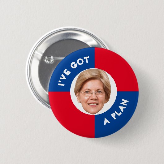Elizabeth Warren 2020 Button (Vorne & Hinten)