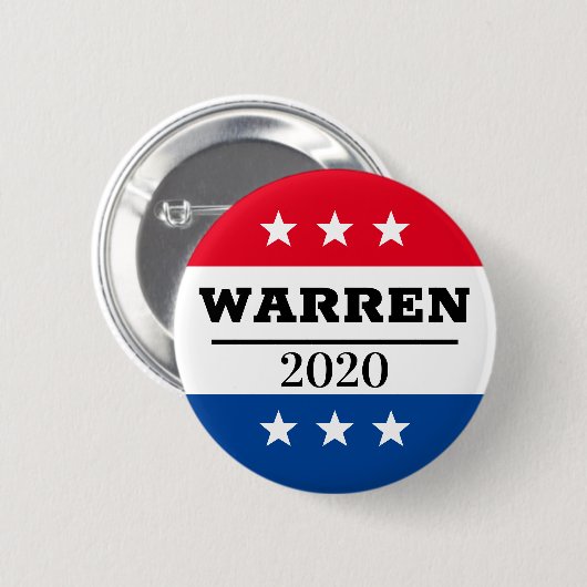 Elizabeth Warren 2020 Button (Vorne & Hinten)