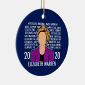 Elizabeth Warren 2020 Plattform Demokratische Deba Keramik Ornament (Rechts)
