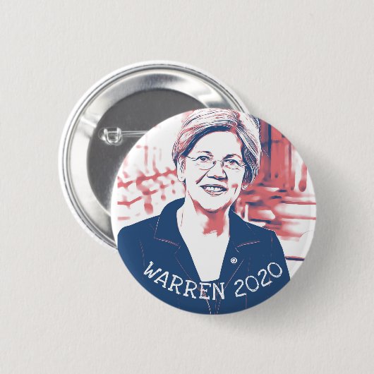 ELIZABETH WARREN 2020 Präsidentschaftswahl Button (Vorne & Hinten)