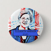 ELIZABETH WARREN 2020 Präsidentschaftswahl Button (Vorderseite)