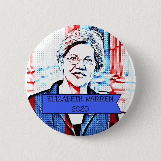 ELIZABETH WARREN 2020 Präsidentschaftswahl Button (Vorderseite)