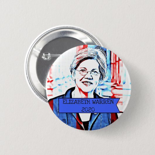 ELIZABETH WARREN 2020 Präsidentschaftswahl Button (Vorne & Hinten)