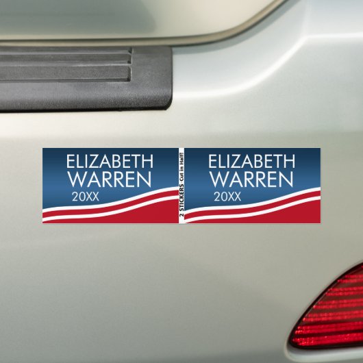 Elizabeth Warren 2024 BOGO Autoaufkleber (Auf Auto)