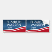 Elizabeth Warren 2024 BOGO Autoaufkleber (Vorne)