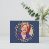 Elizabeth Warren für das demokratische Foto 2020 Postkarte (Stehend Vorderseite)