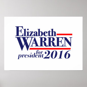 Elizabeth Warren für das Poster des Präsidenten 20