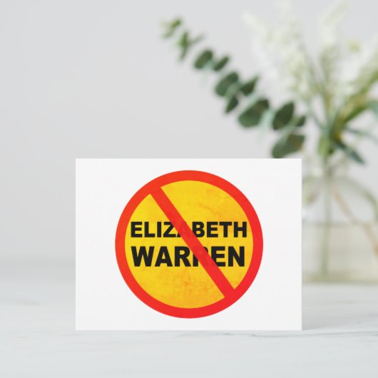 Elizabeth Warren für den Präsidenten Anti-Popular Postkarte (Stehend Vorderseite)