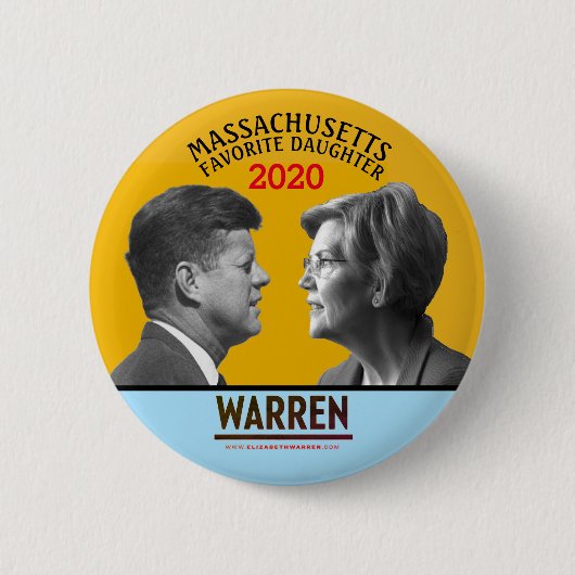 Elizabeth Warren für den Präsidenten Button (Vorderseite)