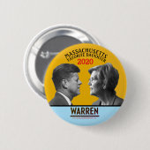 Elizabeth Warren für den Präsidenten Button (Vorne & Hinten)