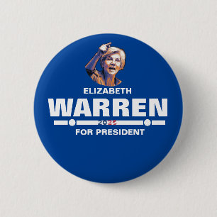 Elizabeth Warren für den Präsidenten Button