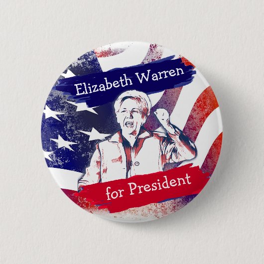 Elizabeth Warren für die Präsidentschaftswahl 2020 Button (Vorderseite)