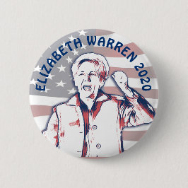 Elizabeth Warren für die Präsidentschaftswahl 2020 Button