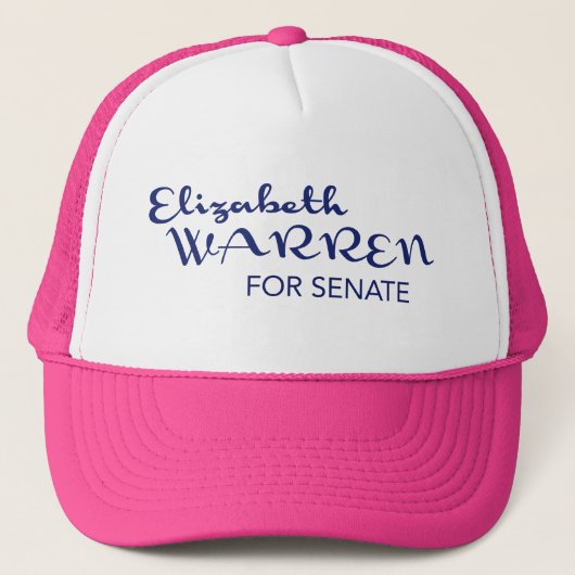 Elizabeth Warren für Massachusetts Senat Cap Truckerkappe (Vorderseite)