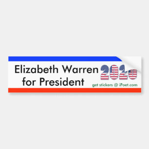 ELIZABETH WARREN FÜR PRÄSIDENT 2020 Autoaufkleber